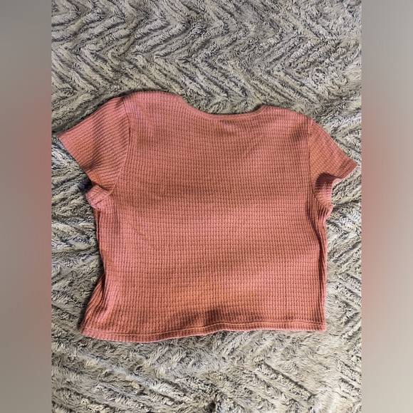 AMERICAN EAGLE two pack waffle knit cropped tshirts L - Picture 6 of 6
